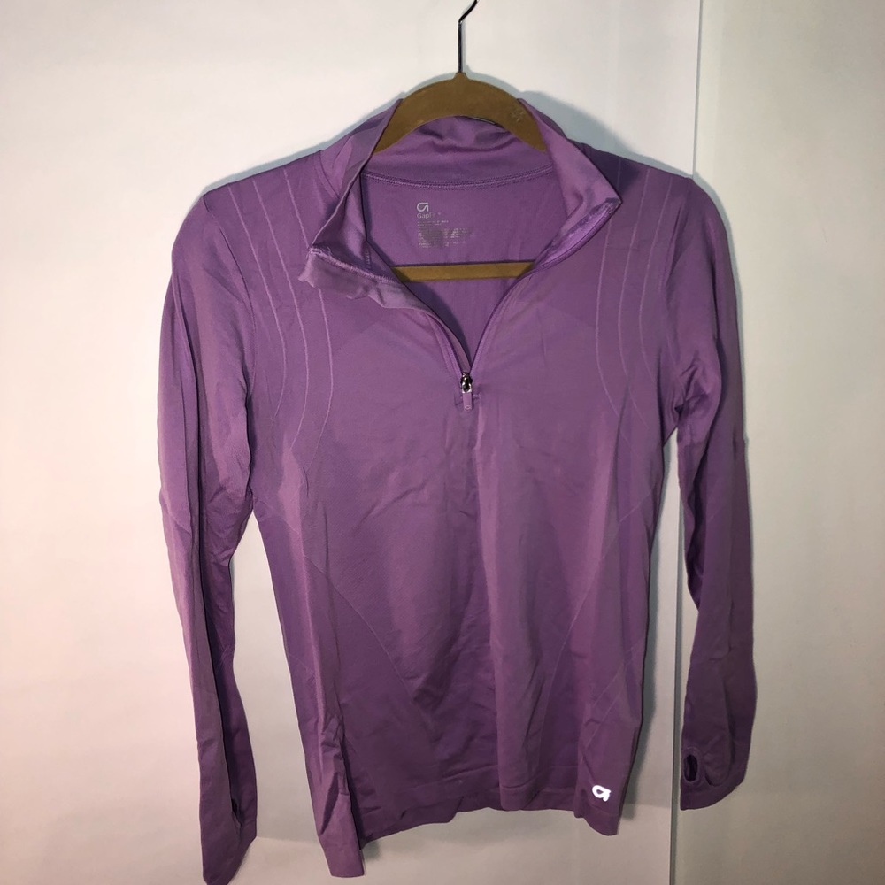 Athletic quarter zip cover up